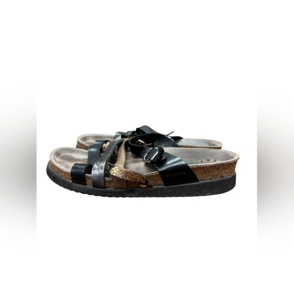 Mephisto Shoe Slip On Sandal Leather Strappy Size 36 - Picture 3 of 8